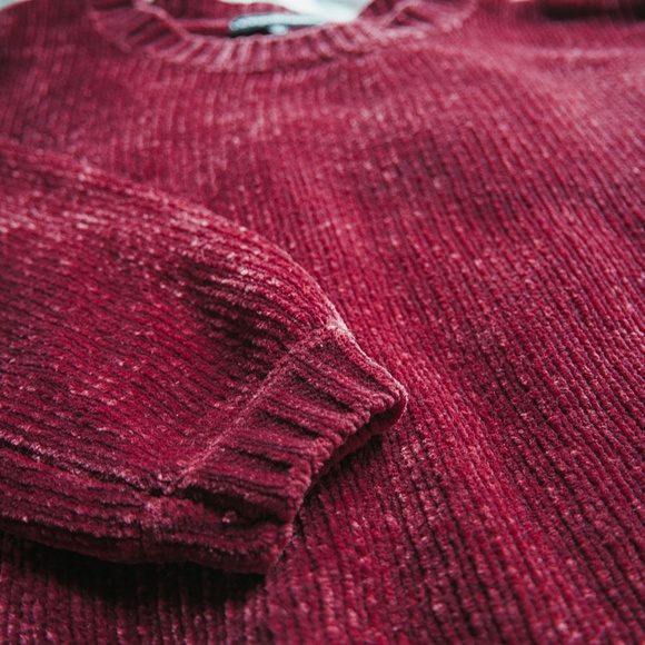 Dark Red Catherine Malandrino Sweater - Picture 6 of 9